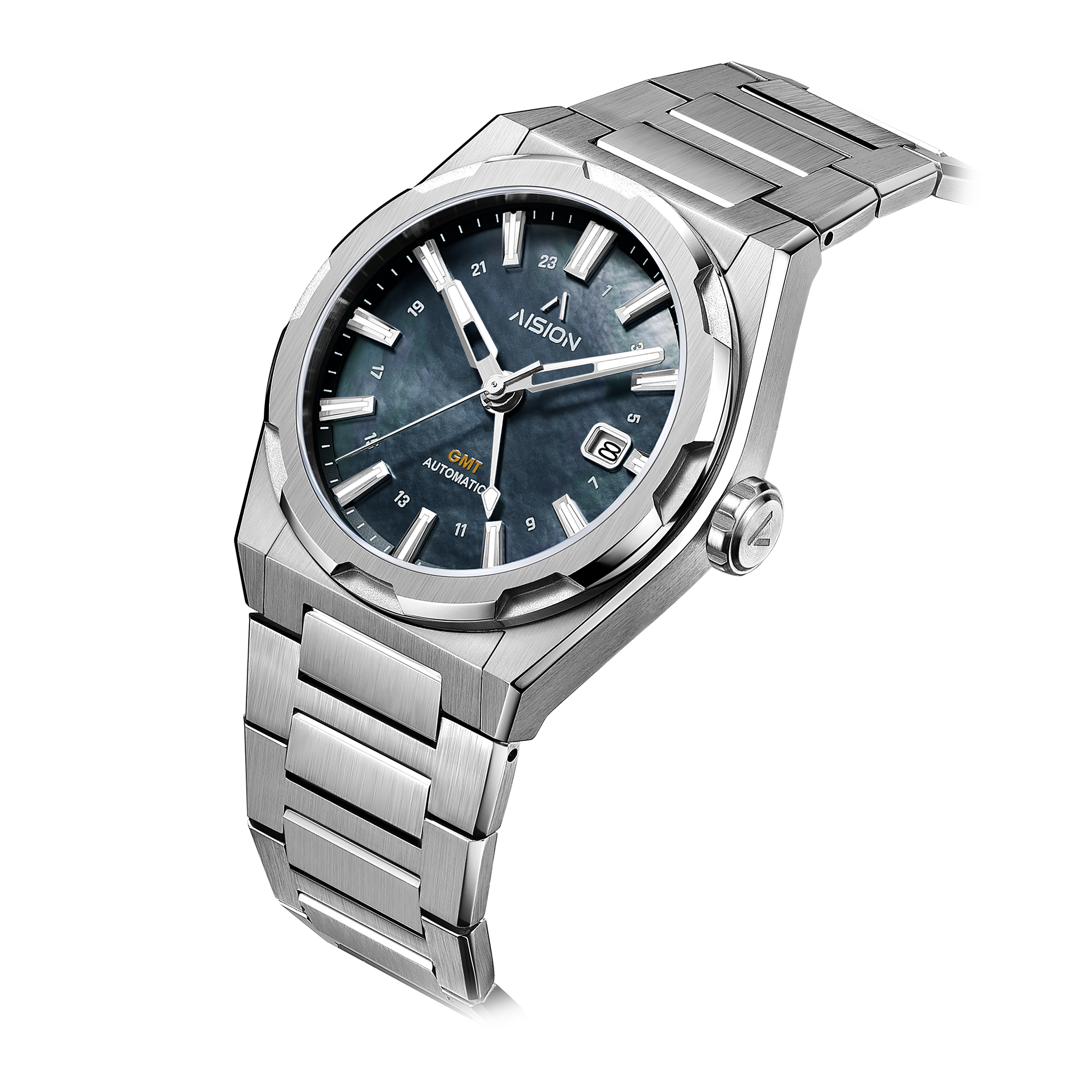 HANG GMT - 灰色貝母錶面