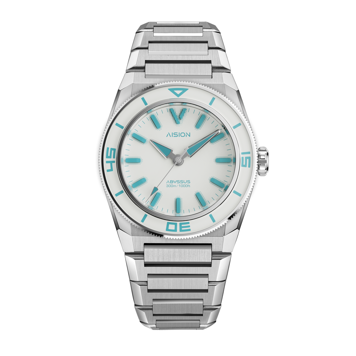 HANG ABYSSUS - Full Lume Dial Sea Foam Blue - Bracelet