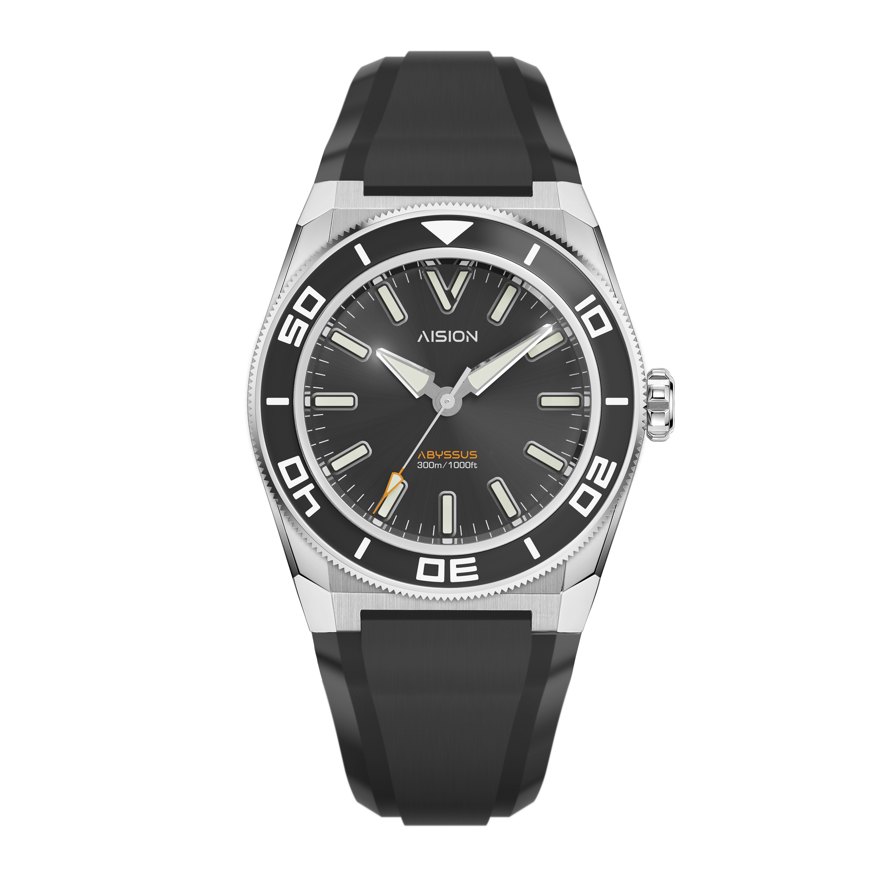 HANG ABYSSUS - Dark Grey Dial - FKM Strap