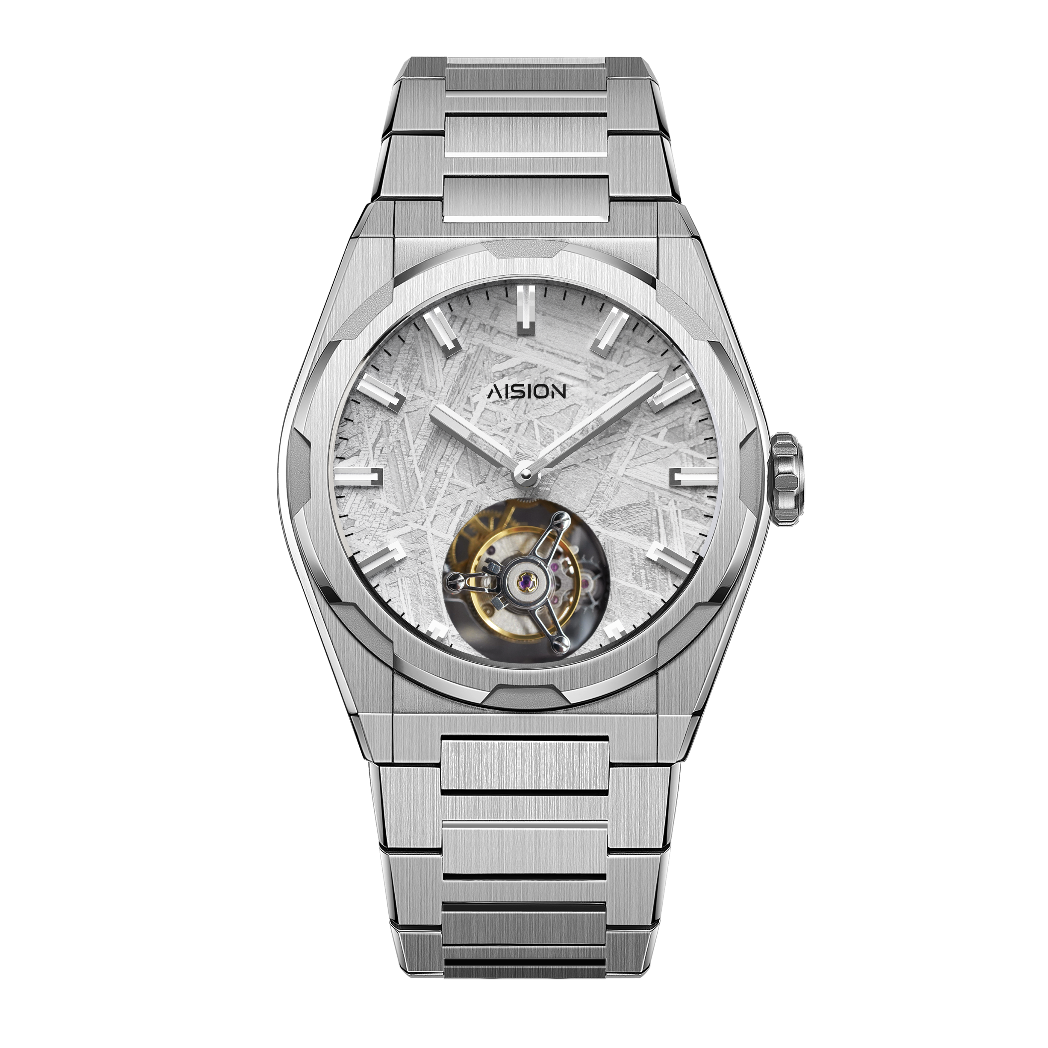 Tourbillon - Meteorite Dial - Silver