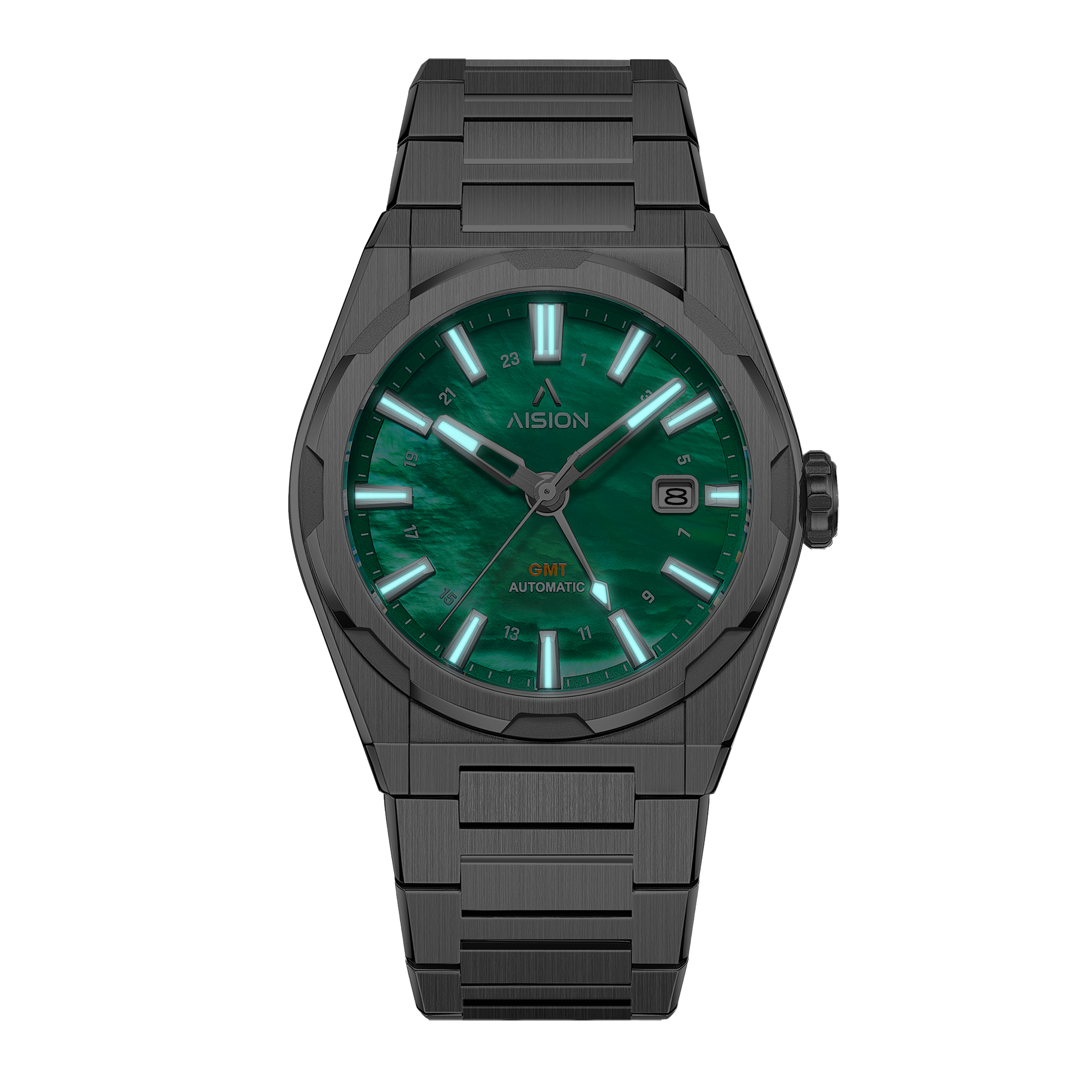 HANG GMT - Green MOP Dial