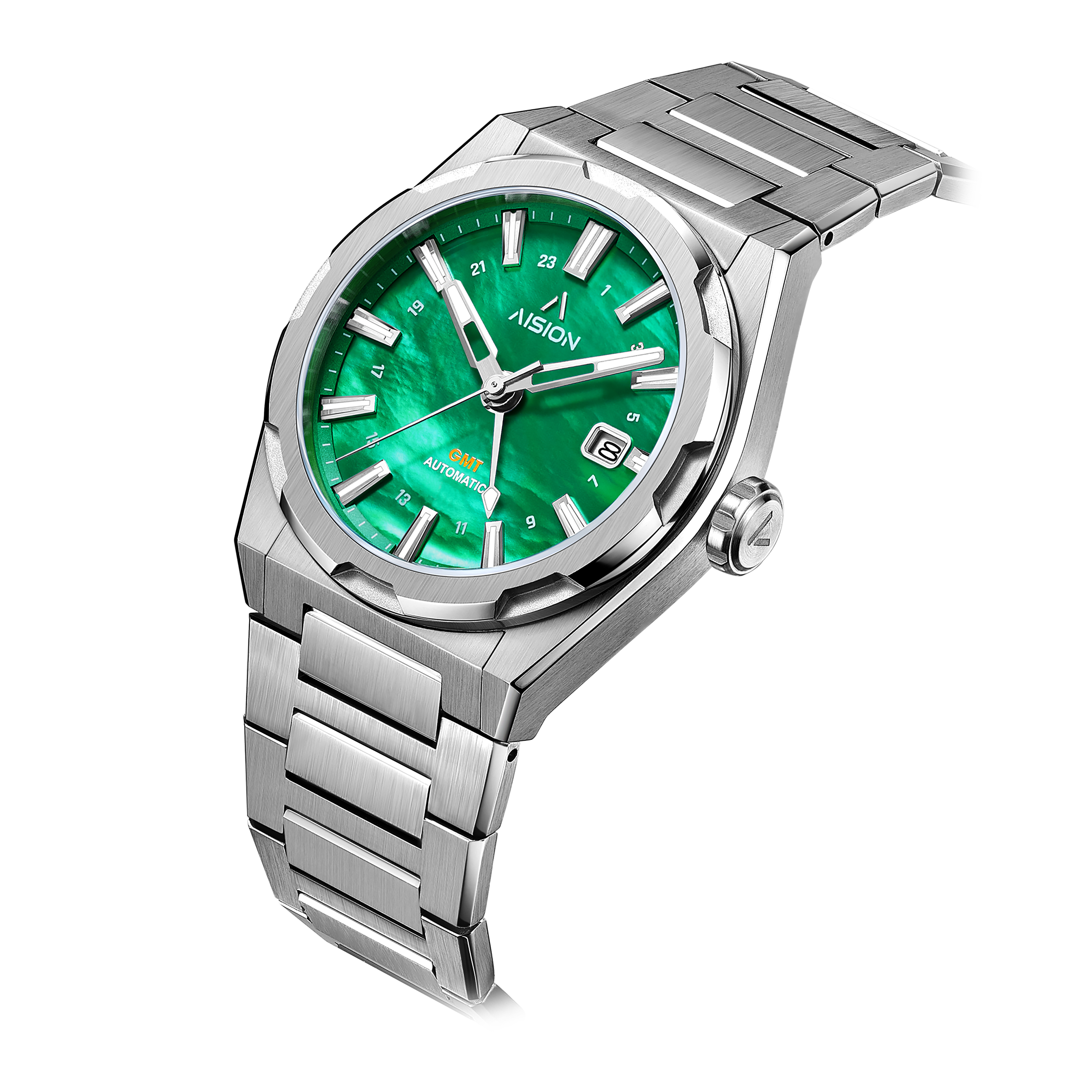 HANG GMT - Green MOP Dial