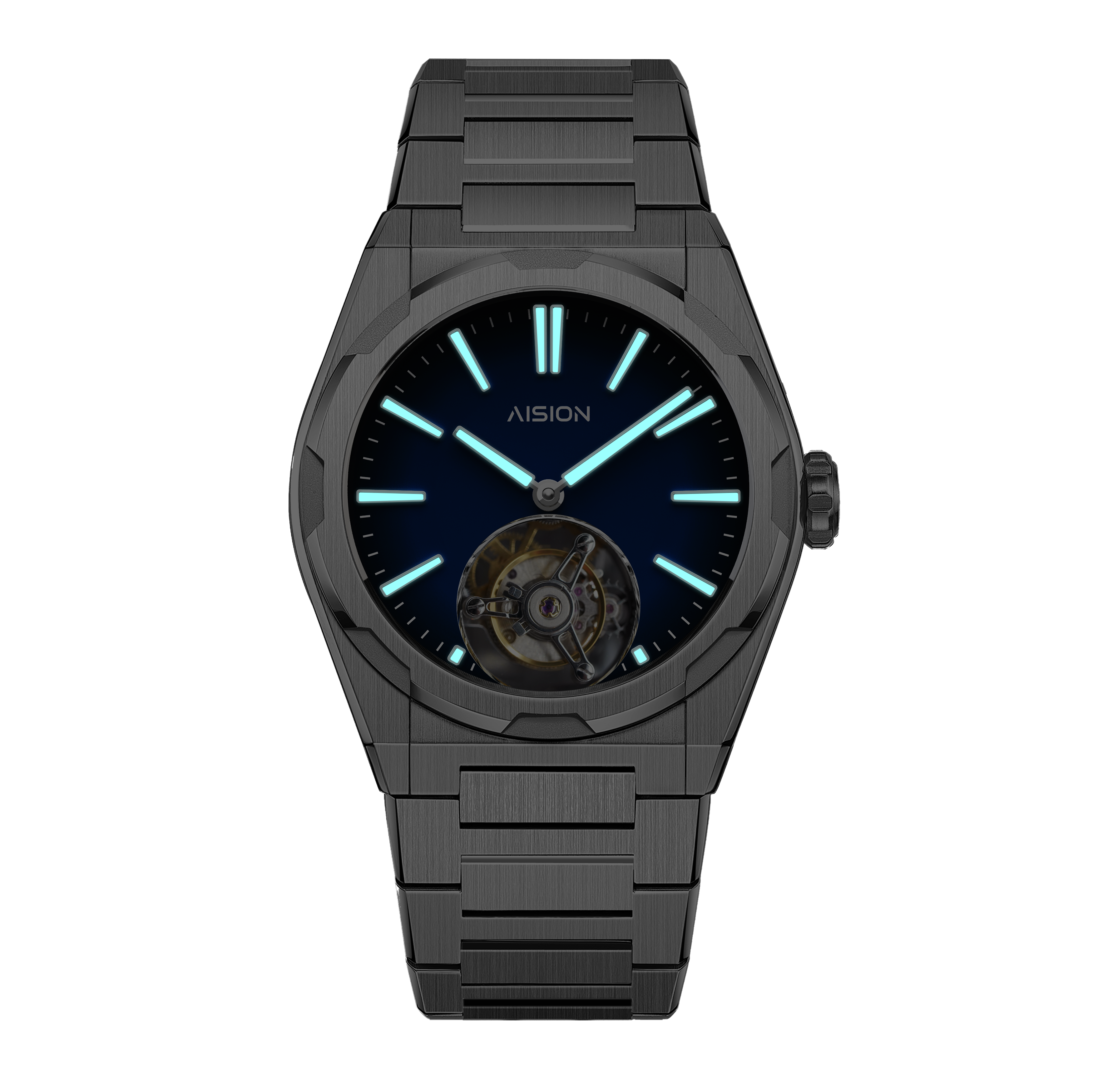 Tourbillon - Modern Minimalism Dial - Blue