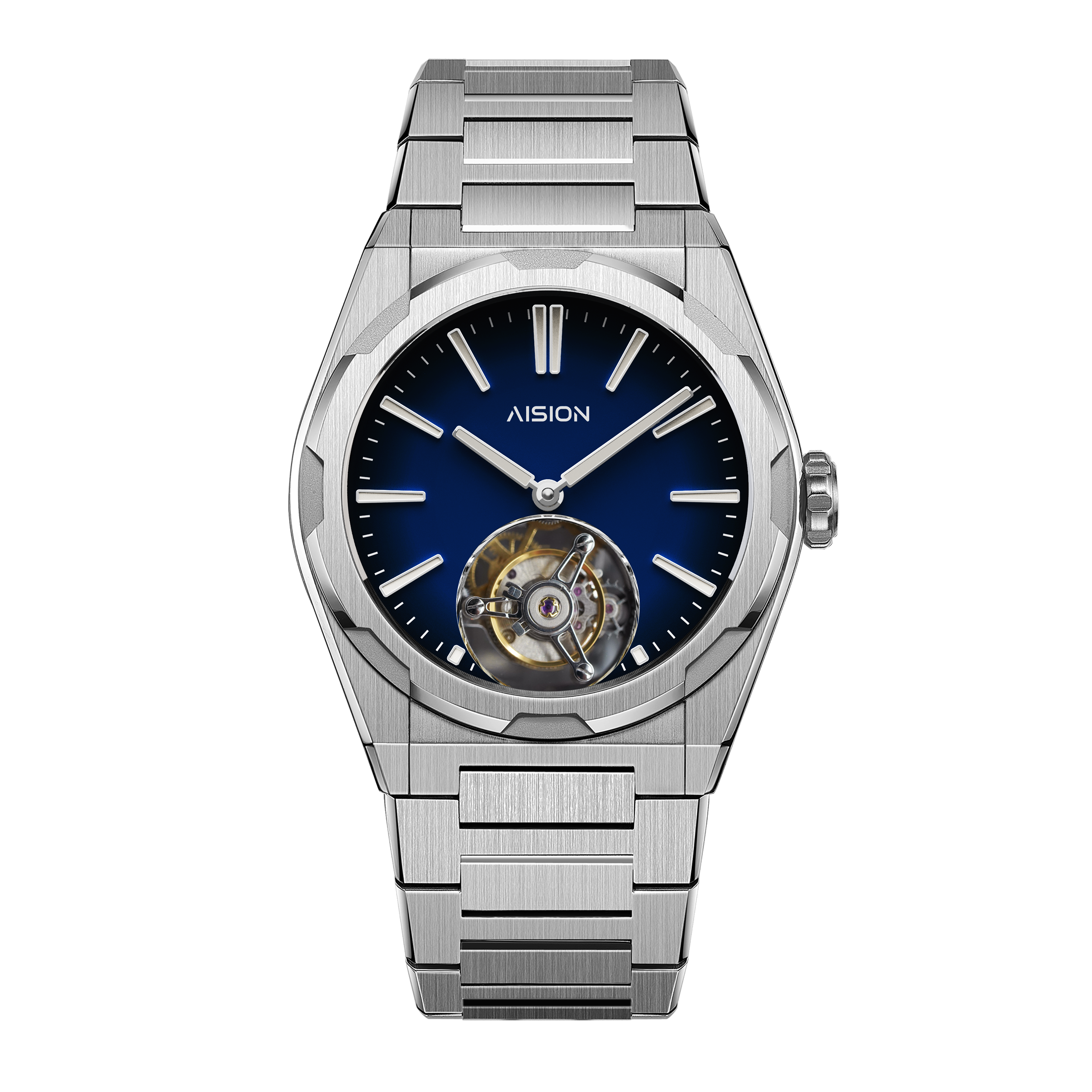 Tourbillon - Modern Minimalism Dial - Blue